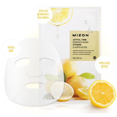 Mizon Joyful Time Essence Mask Vitamin Veido kaukė su vitaminais, 20vnt