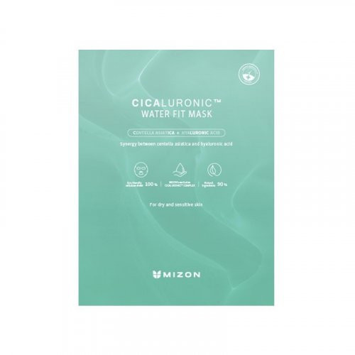 Mizon Cicaluronic Water Fit Mask Intensyviai drėkinanti lakštinė veido kaukė, 24g