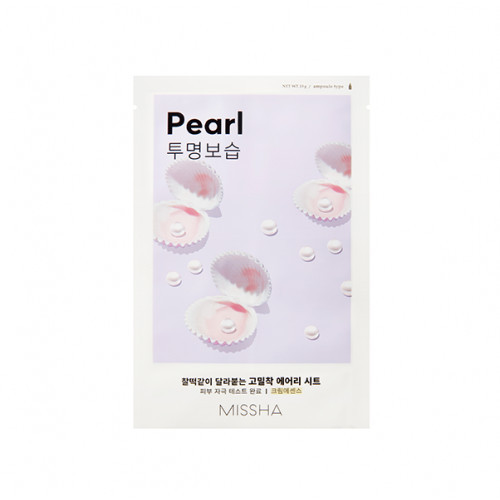 Missha Airy Fit Sheet Mask Pearl Veido kaukė, 19g