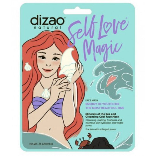 Dizao Minerals Of The Sea and Clenasing Coal Face Mask Valomoji veido kaukė, 25g