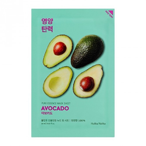 Holika Holika Pure Essence Mask Sheet Avocado veido kaukė, 20ml