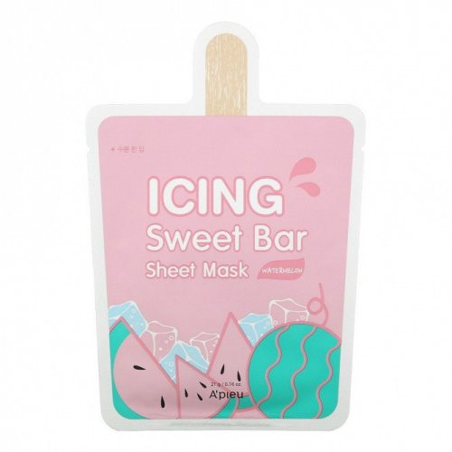 A'pieu Icing Sweet Bar Sheet Mask - Watermelon Veido kaukė, 1 vnt.