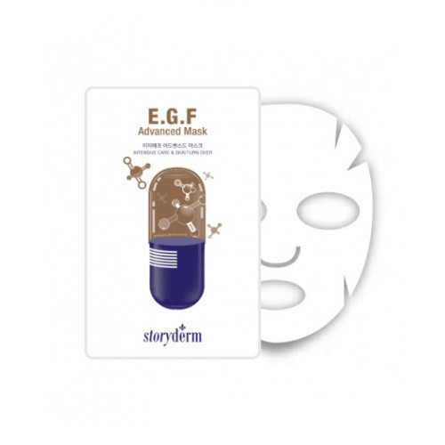 Storyderm E.G.F Advanced Mask Lakštinė kaukė odos regeneracijai ir atstatymui, 1vnt.