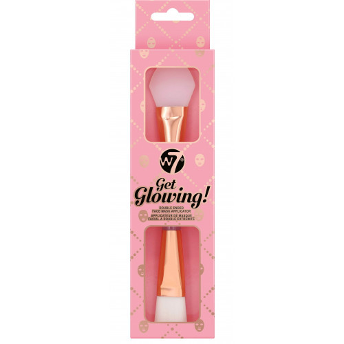 W7 Cosmetics Double Ended Face Mask Applicator Dviejų galų veido kaukės aplikatorius, 1vnt.