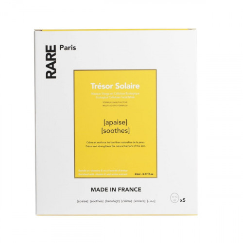 RARE Paris Trésor Solaire Soothing Face Mask Raminanti veido kaukė, 5vnt