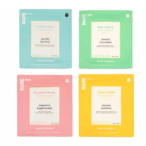 RARE Paris Face Mask Set Veido kaukių rinkinys, 4vnt