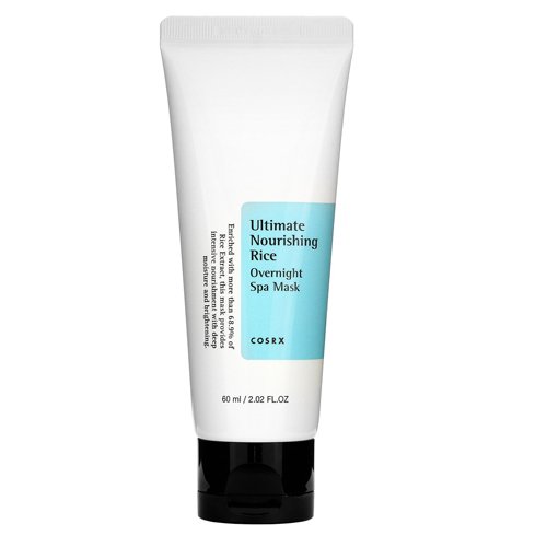 Veido kaukė COSRX ULTIMATE NOURISHING RICE OVERNIGHT SPA MASK, 60 ml
