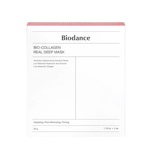 Biodance Bio Collagen Real Deep Mask Giliai drėkinanti veido kaukė, 4x34 g.