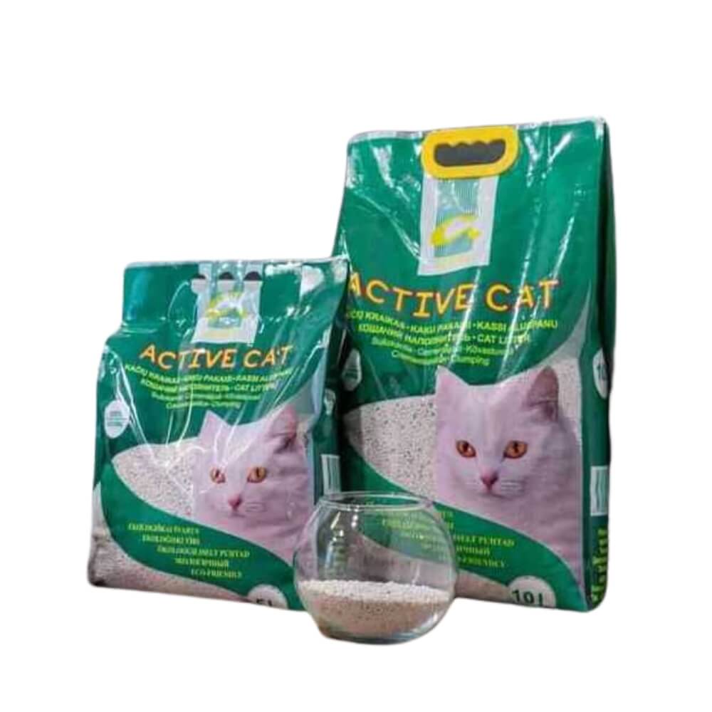 Active Cat bentonitinis kraikas katėms, be kvapo (5l, 10l) - Produkto Tūris 5L