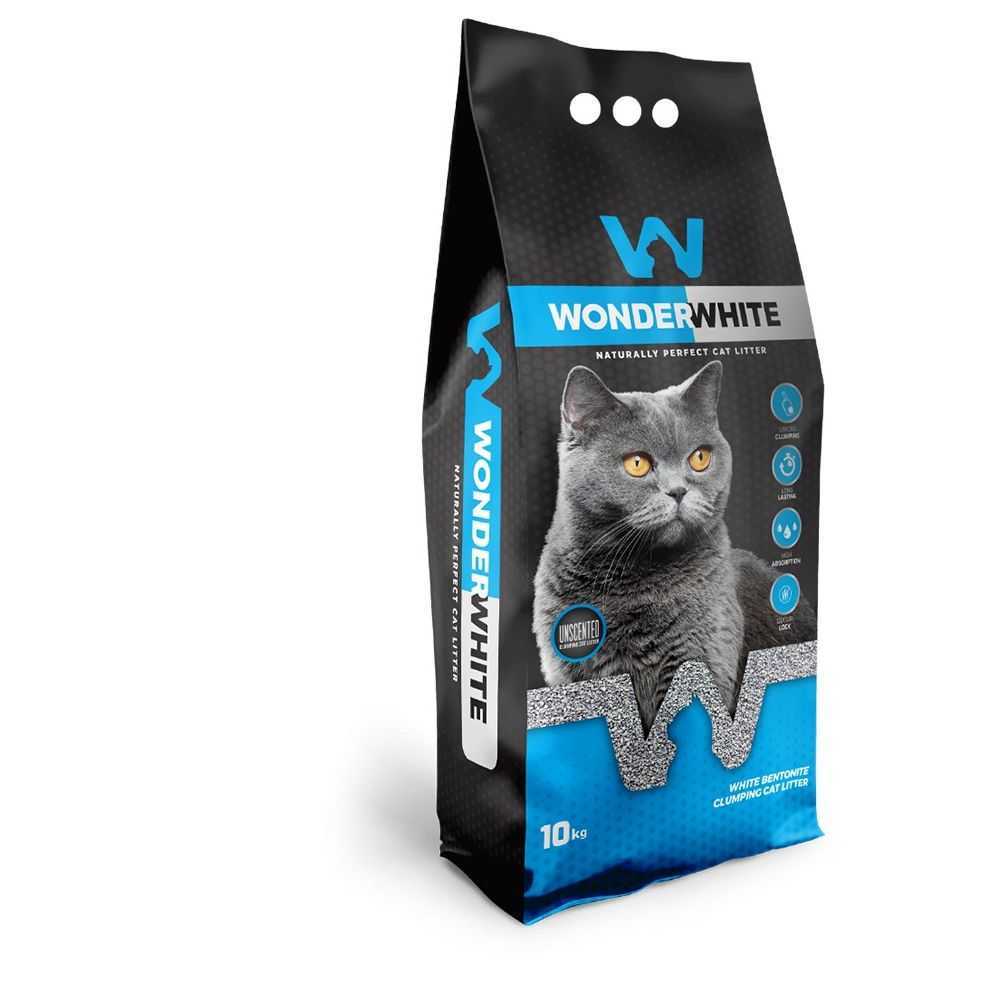 Wonder White Natural baltas bentonitinis kraikas katėms 10kg