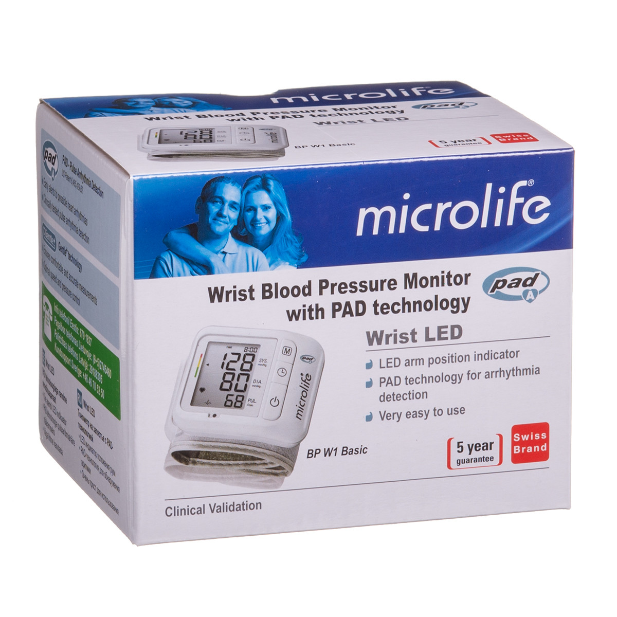MICROLIFE BASIC BP W1, automatinis kraujospūdžio matuoklis, riešinis