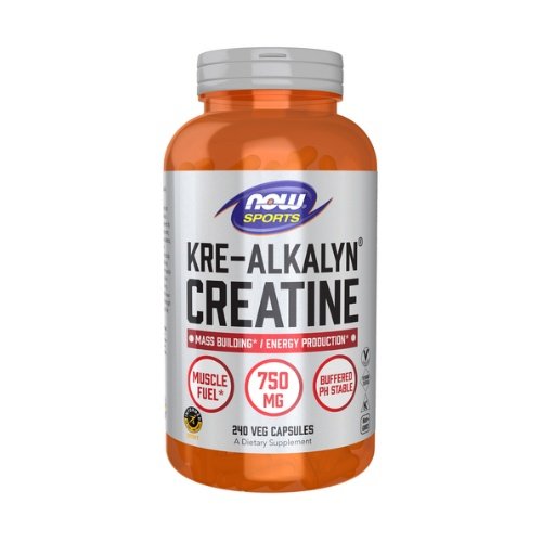 NOW Kre-Alkalyn (R) Creatine 750mg, 240 kapsulių