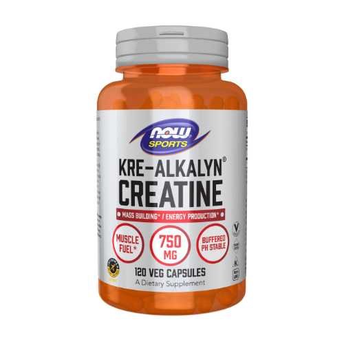 NOW Kre-Alkalyn (R) Creatine 750mg, 120 kapsulių