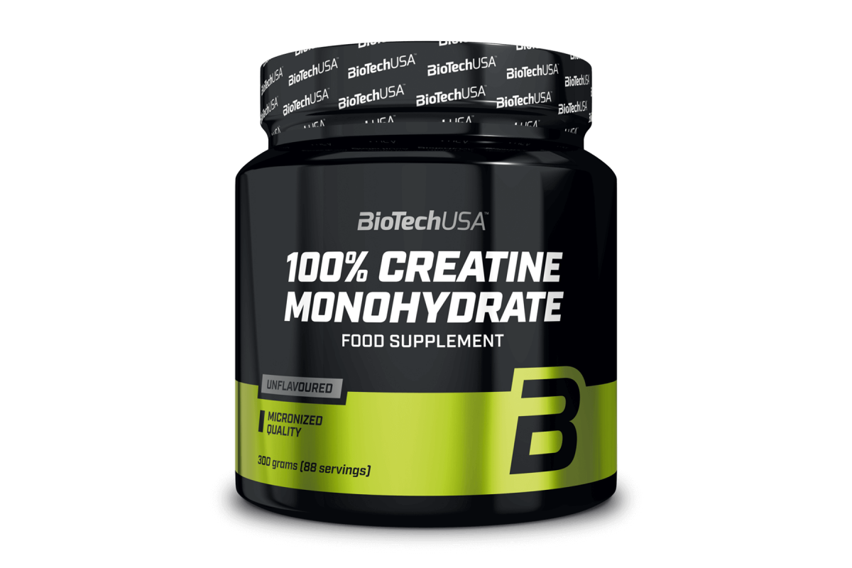 Biotech 100% Creatine Monohydrate 300 g. - Unflavoured