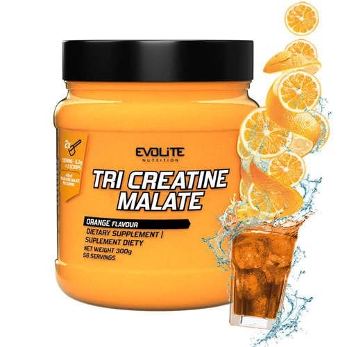 EvoLite Tri Creatine Malate 300 g. - Orange skonis