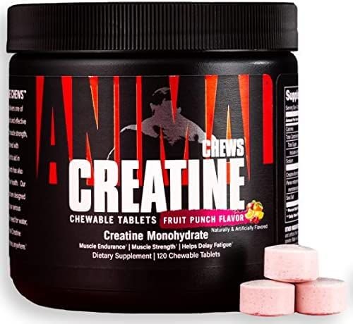 Universal Animal Creatine Chews 120 tabl. - Fruit Punch skonis