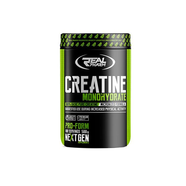 REAL PHARM Creatine Monohydrate - 500g Vyšnia