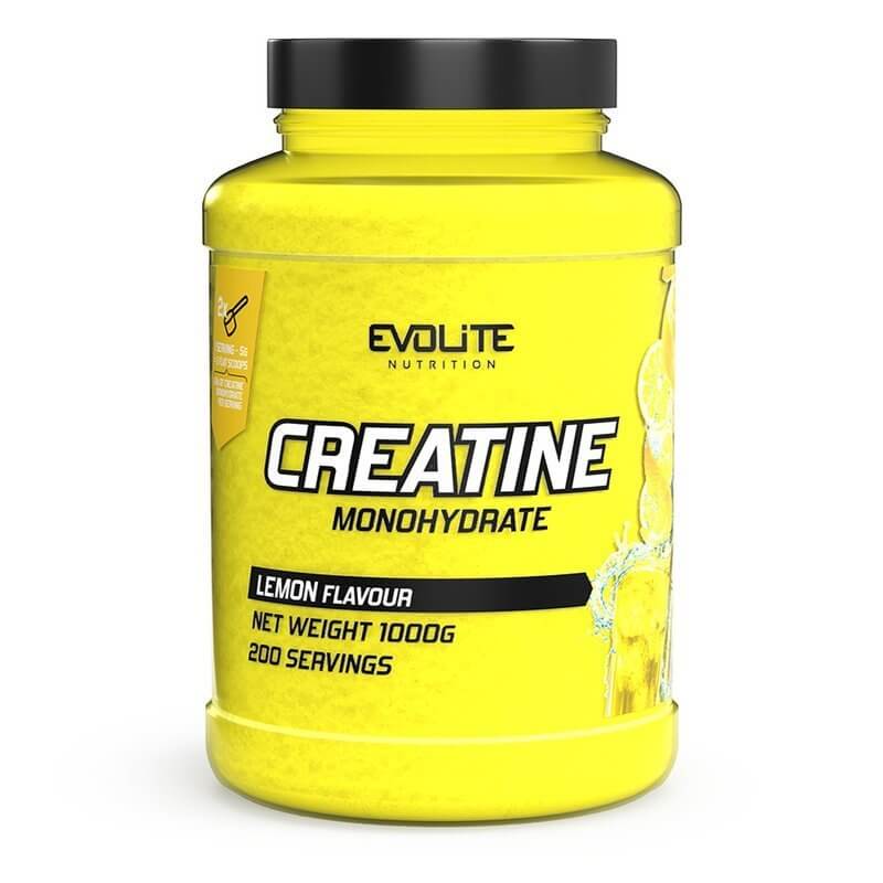 EVOLITE Creatine Monohydrate (su skoniu) - 1000g Žaliasis obuolys