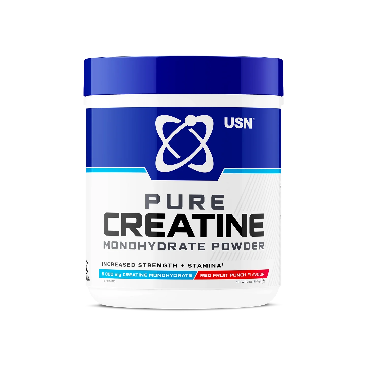 USN Pure Creatine (su skoniu) 500 g. - Tropical Thunder skonis