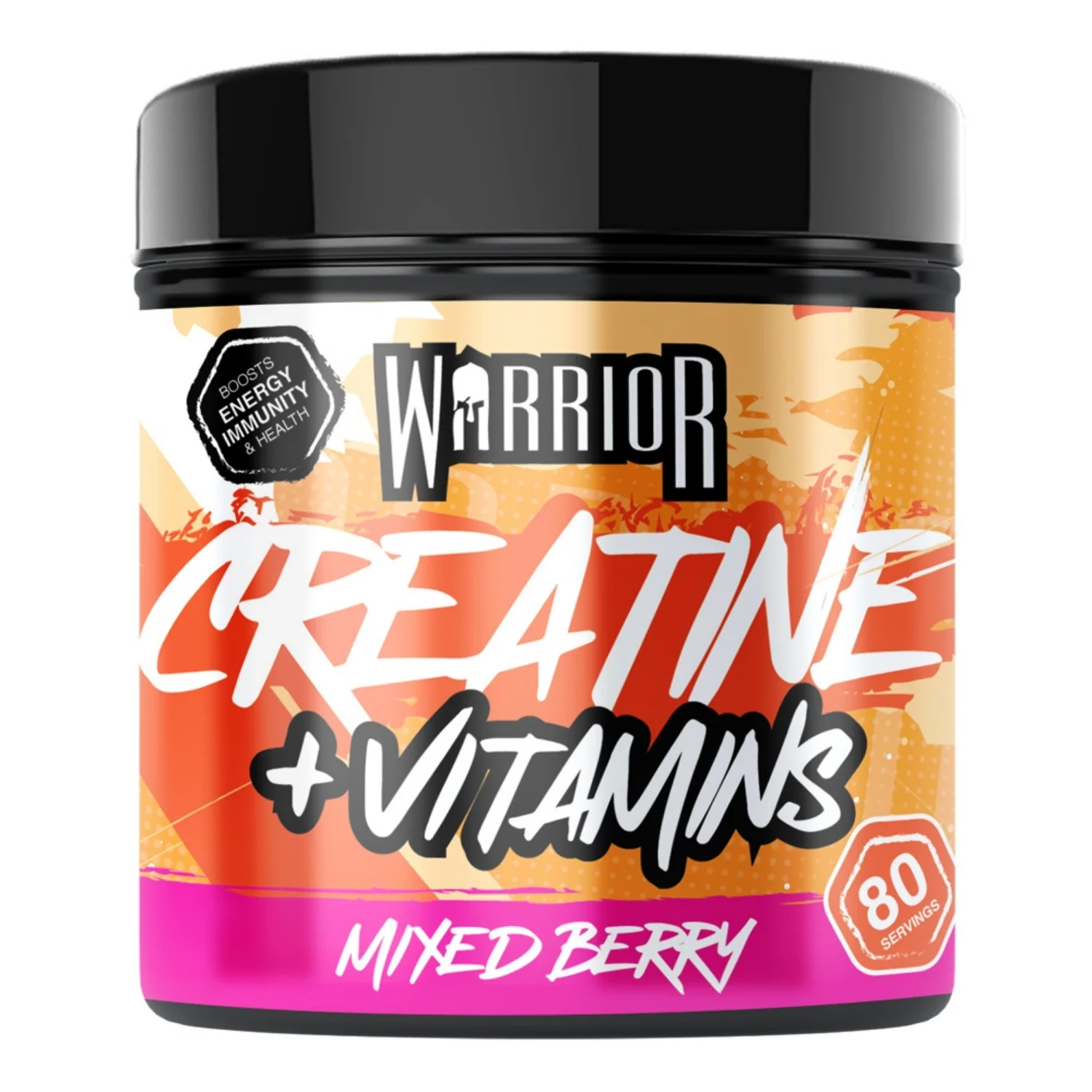 Warrior Creatine Plus Vitamins 360 g. - Mixed Berry skonis