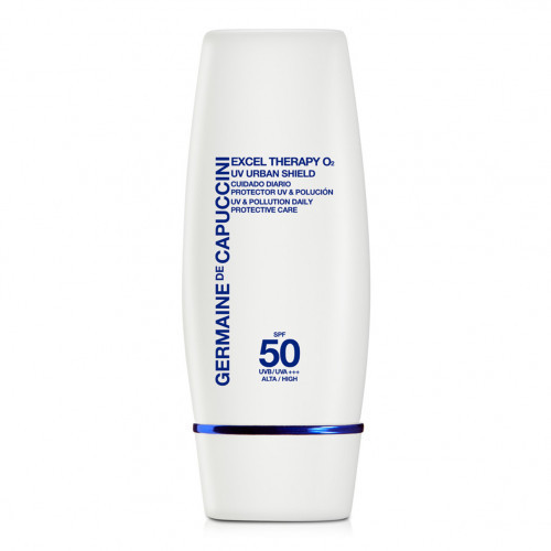 Germaine de Capuccini Excel Therapy O2 UV Urban Shield Pollution Daily Protective Care SPF50 Apsauginė priemonė nuo UV spindulių ir taršos, su apsauga, 30ml