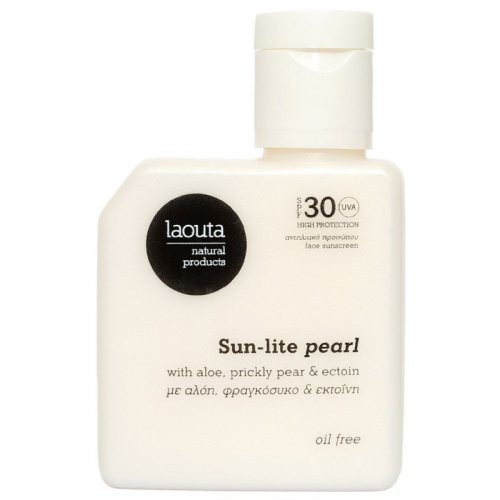 Laouta Sun Lite Pearl Oil Free Face Sunscreen SPF30 Veido kremas nuo saulės, 50ml