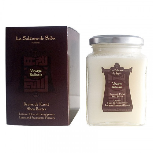 La Sultane De Saba Lotus and Frangipani Flowers Shea Butter Taukmedžio sviestas, 300g