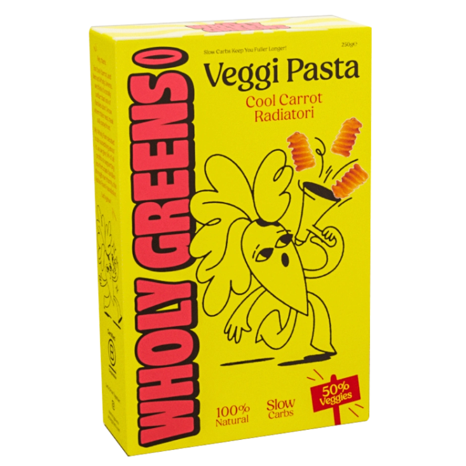 RADIATORI makaronai su morkomis | WHOLY GREENS (320 g)