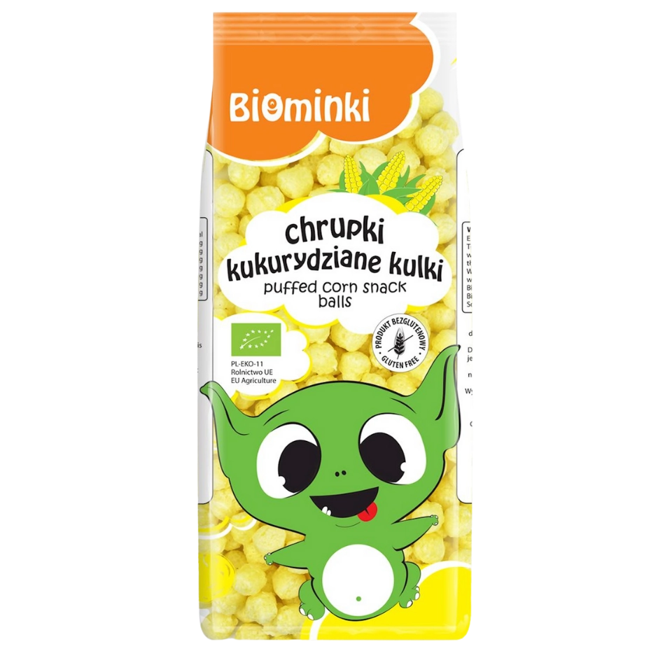 Ekologiški kukurūzų rutuliukai, be glitimo | Biominki (60 g)