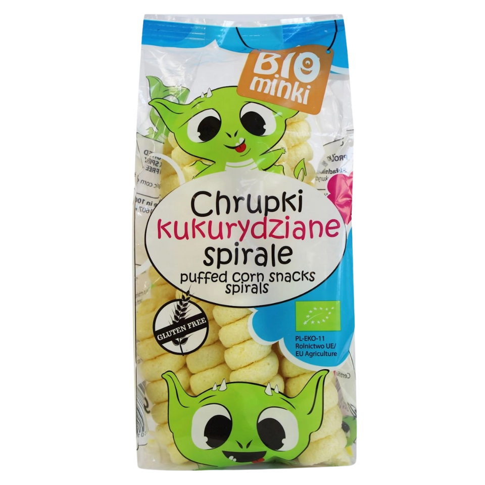 Ekologiškos kukurūzų spiralės, be glitimo | Biomines (60 g)