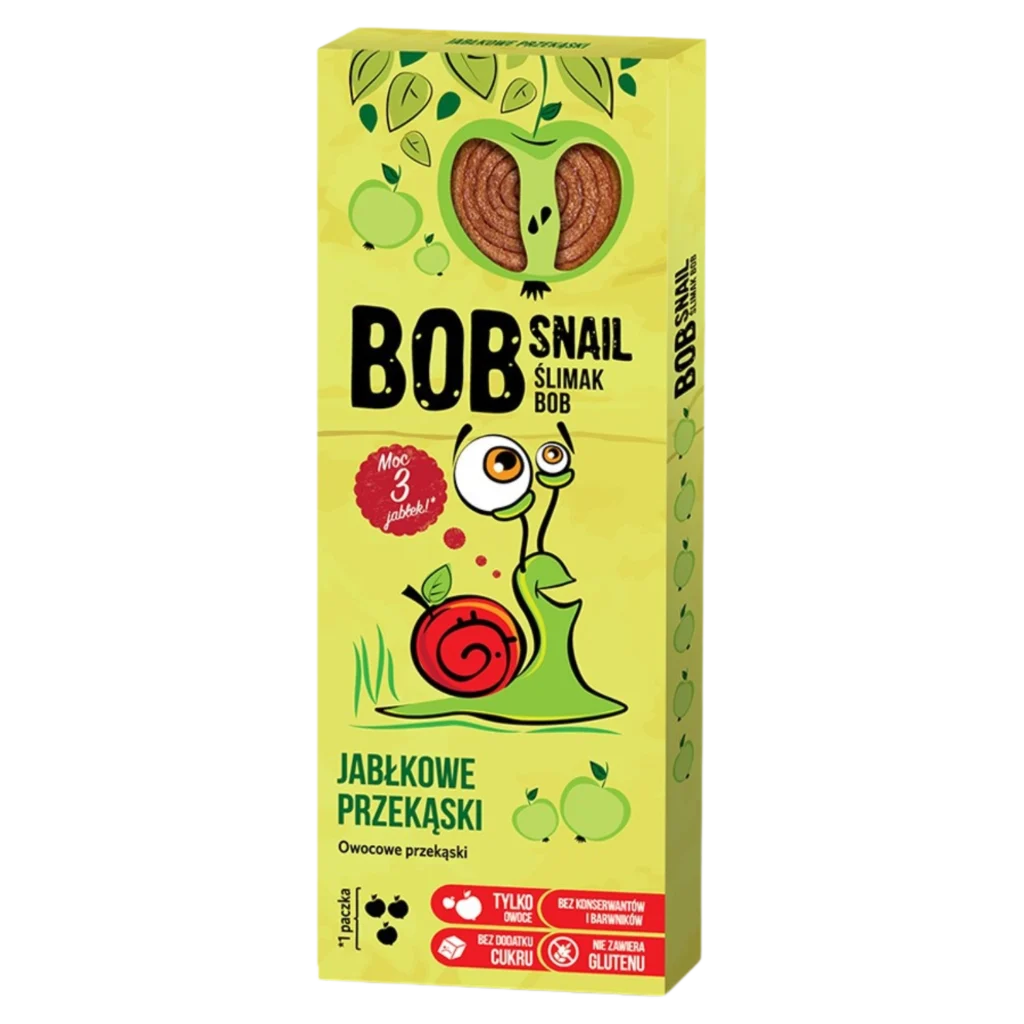 Obuolių užkandis, be pridėtinio cukraus | Bob Snail (30 g)