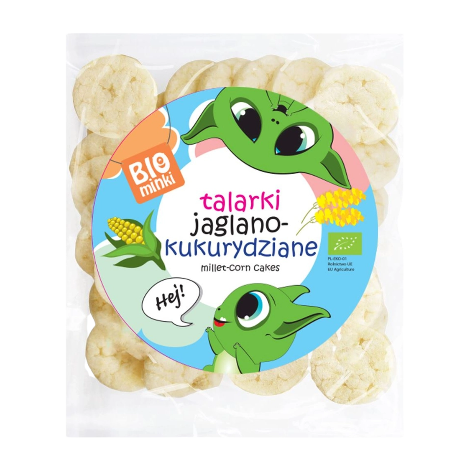 Ekologiški sorų - kukurūzų trapučiai | Biomines (55 g)