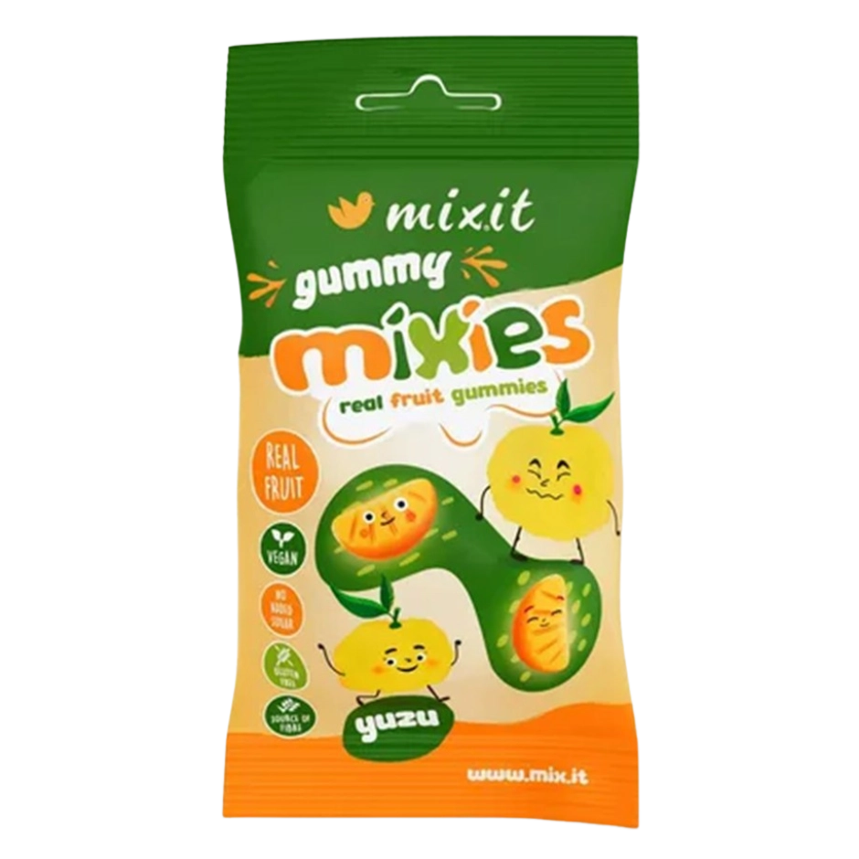 YUZU sulčių skonio drebučių, be pridėtinio cukraus | MIXIT (35 g)