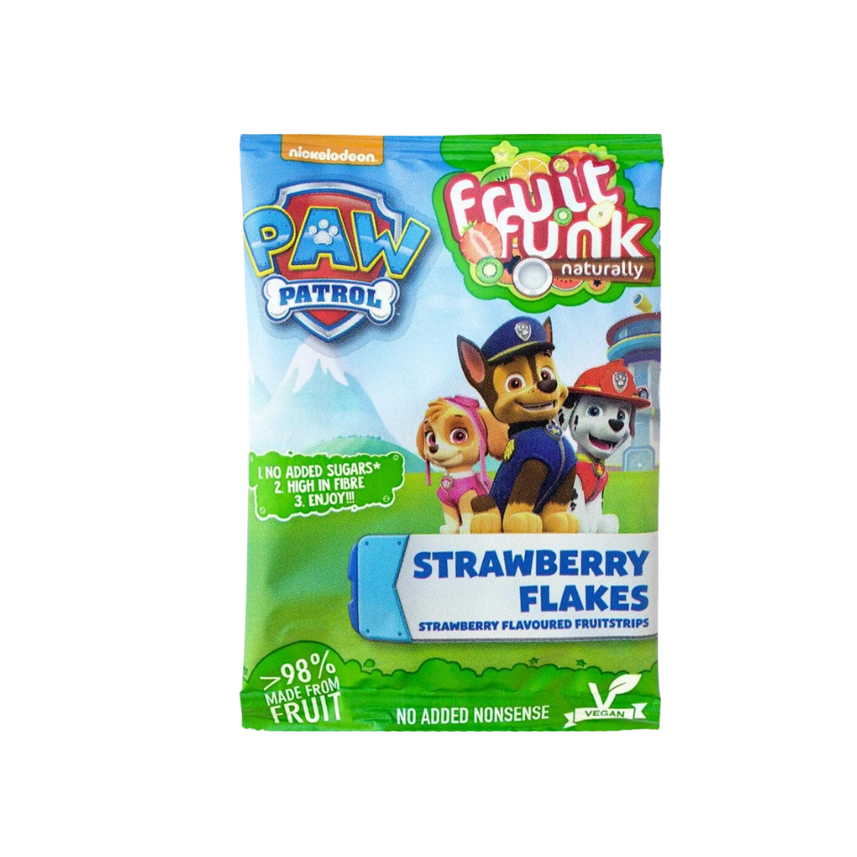 "PAW PATROL" braškių užkandis, be pridėtinio cukraus | FruitFunk (16 g)