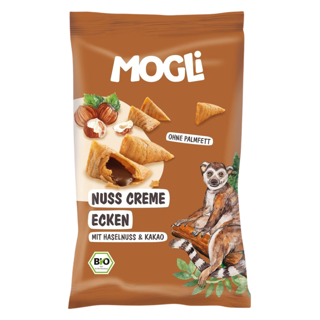 Ekologiški sausainiai su riešutų ir kakavos kremu, be glitimo | Mogli (30 g)