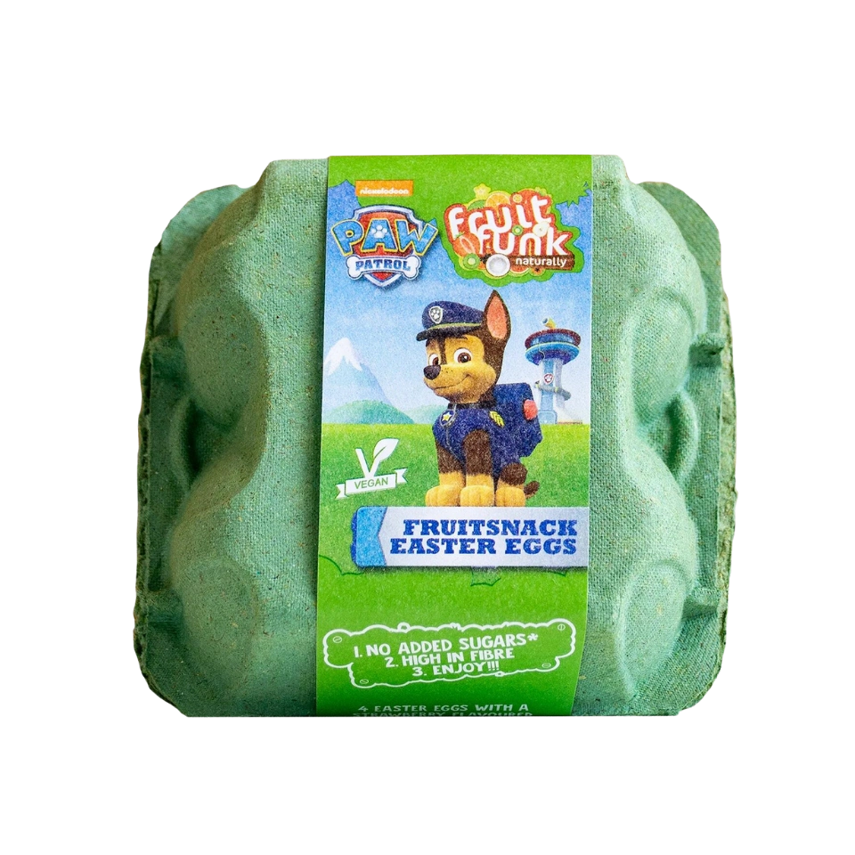 "PAW PATROL" braškių skonio 4 kiaušinių rinkinys, be pridėtinio cukraus | FruitFunk