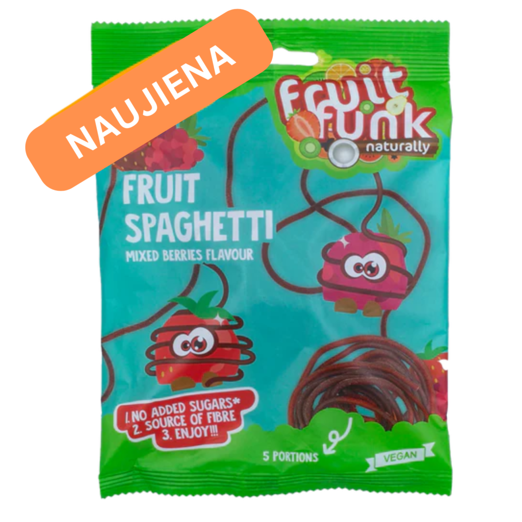 Vaisių SPAGHETTI, įvairių uogų skonio | FruitFunk (100 g)