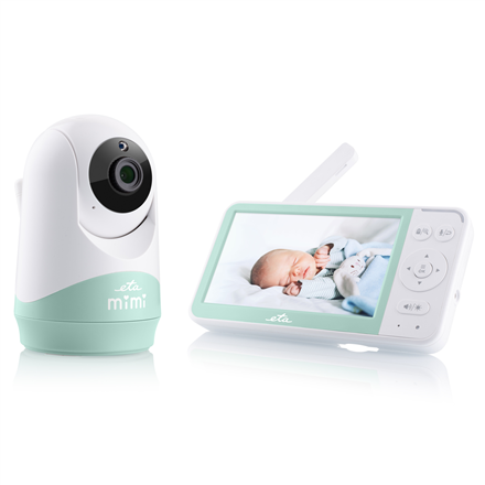 Kita kūdikių priežiūros technika ETA  Baby Monitor  ETA530690000 MIMI  Flexible camera  White/Gr