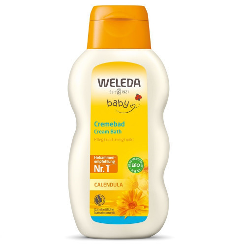 Weleda Calendula Baby Cream Bath Kreminis pienelis į vonelę su medetkomis, 200ml