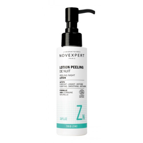 Novexpert Trio-Zinc Peeling Night Lotion Šveičiamasis naktinis losjonas su Trio-Zinc kompleksu, 115ml