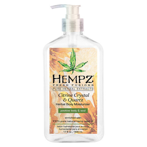 Hempz Citrine Crystal & Quartz Herbal Body Moisturizer Drėkinantis kūno kremas, 500ml