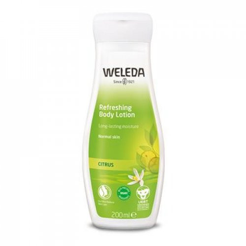 Weleda Citrus Refreshing Body Lotion Ekspres 24h drėkinantis kūno losjonas, 200ml