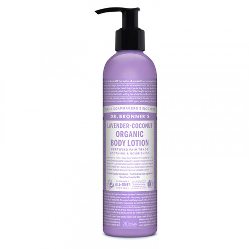 Dr. Bronner's Lavender Coconut Organic Body Lotion Ekologiškas losjonas, 240ml