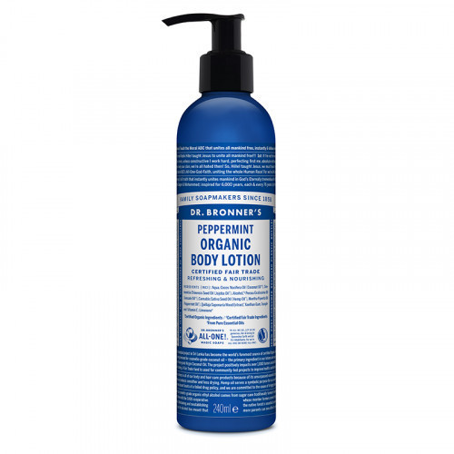 Dr. Bronner's Peppermint Organic Body Lotion Ekologiškas losjonas, 240ml