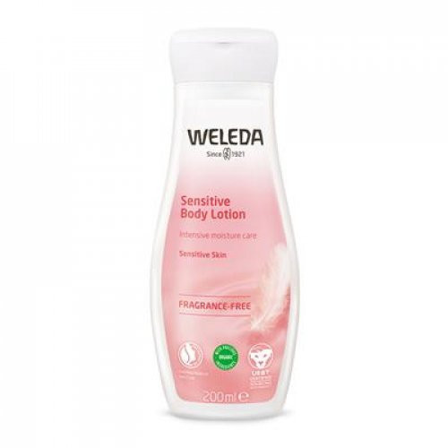 Weleda Sensitive Body Lotion Raminamasis kūno losjonas, 200ml