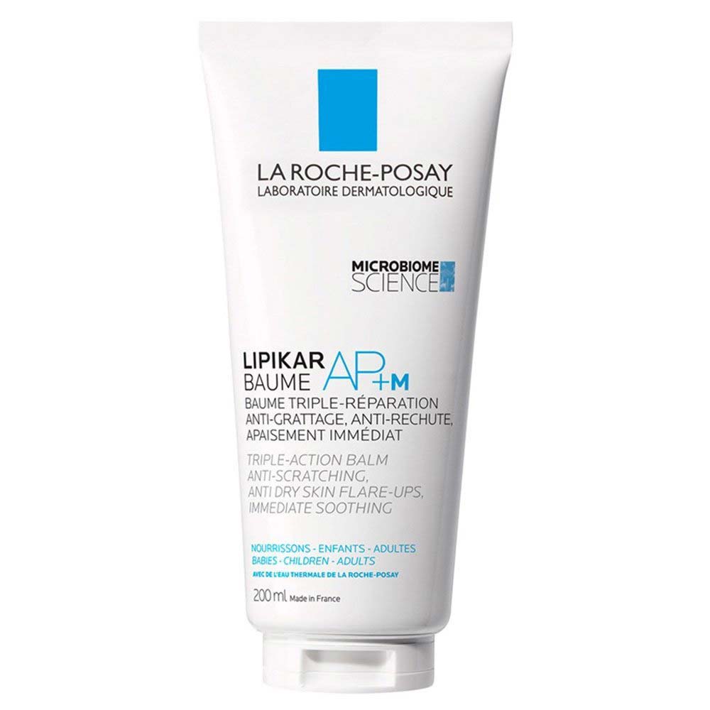 LA ROCHE-POSAY Lipikar Baume AP+M Malšina niežulį, papildo lipidų trūkumą balzamas 200 ml