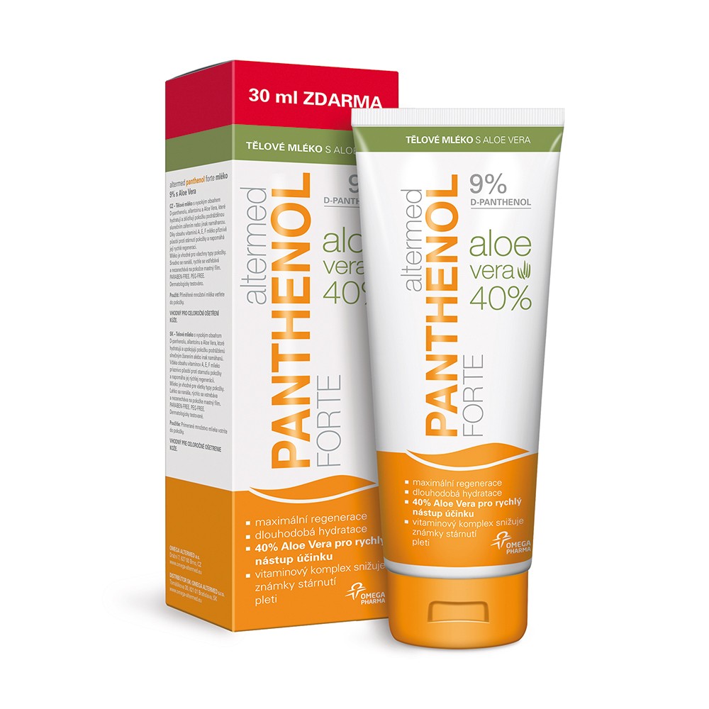 ALTERMED Panthenol Forte alavijo kūno pienas 9% 230 ml