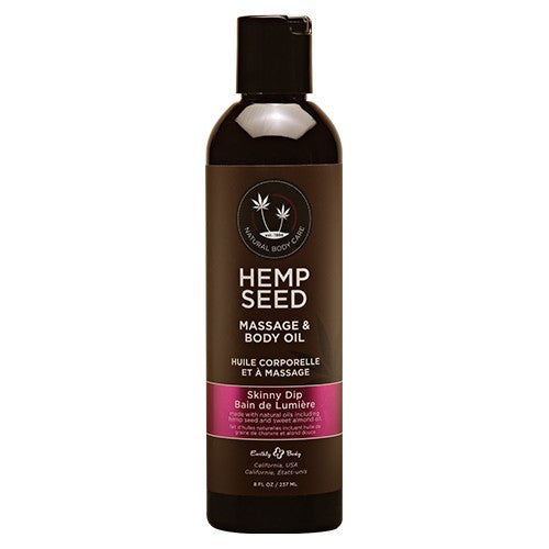 HEMP SEED MASAŽINIS KŪNO ALIEJUS SKINNY DIP, 237 ML