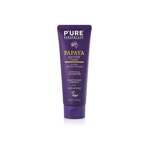 P'URE Papayacare Renew Cream Atkuriantis kremas randams ir strijoms, 100ml