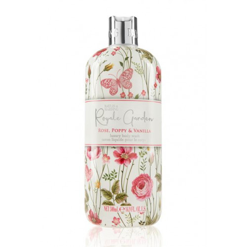 Baylis & Harding Royale Garden Rose, Poppy & Vanilla Body Wash Kūno prausiklis, 500ml